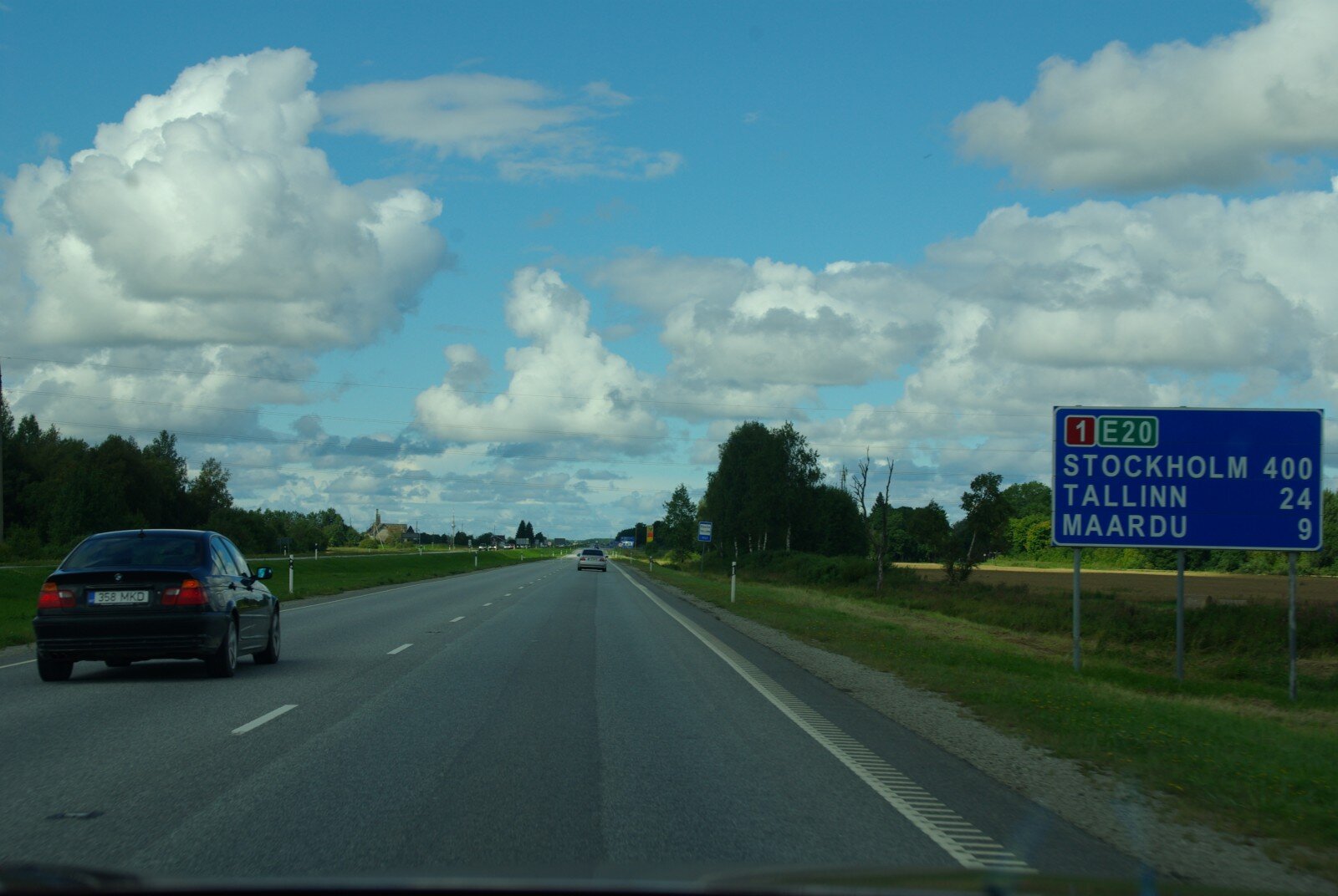 W drodze z Vösu do Ventspils.