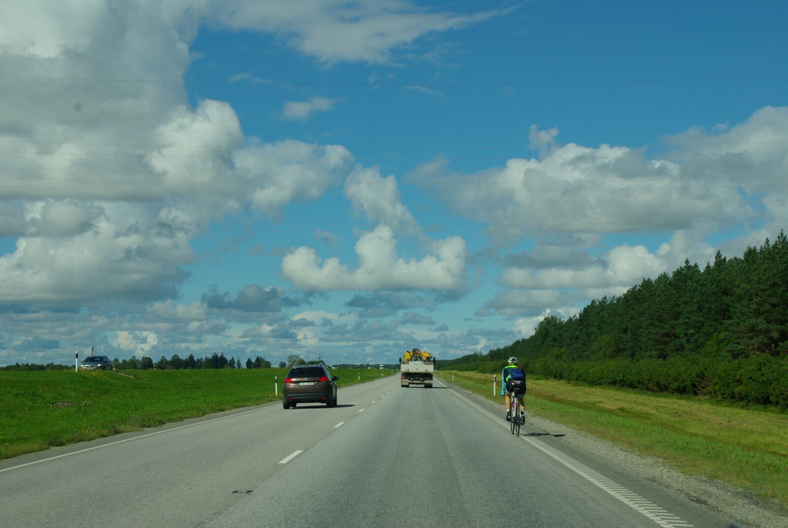 Ciekawostka na estońskiej drodze szybkiego ruchu.