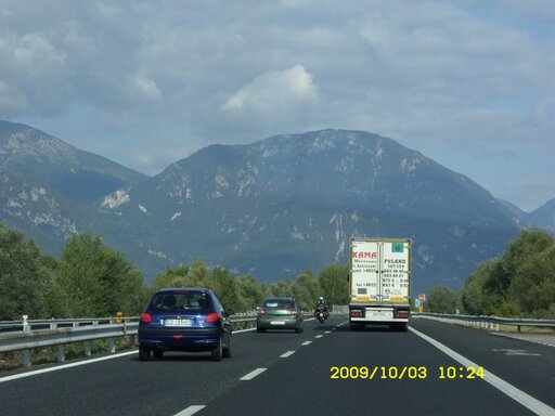 Autostrada w okolicach Udine/Włochy