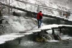 Jeziora Teplickie zimą Chorwacja 2008
